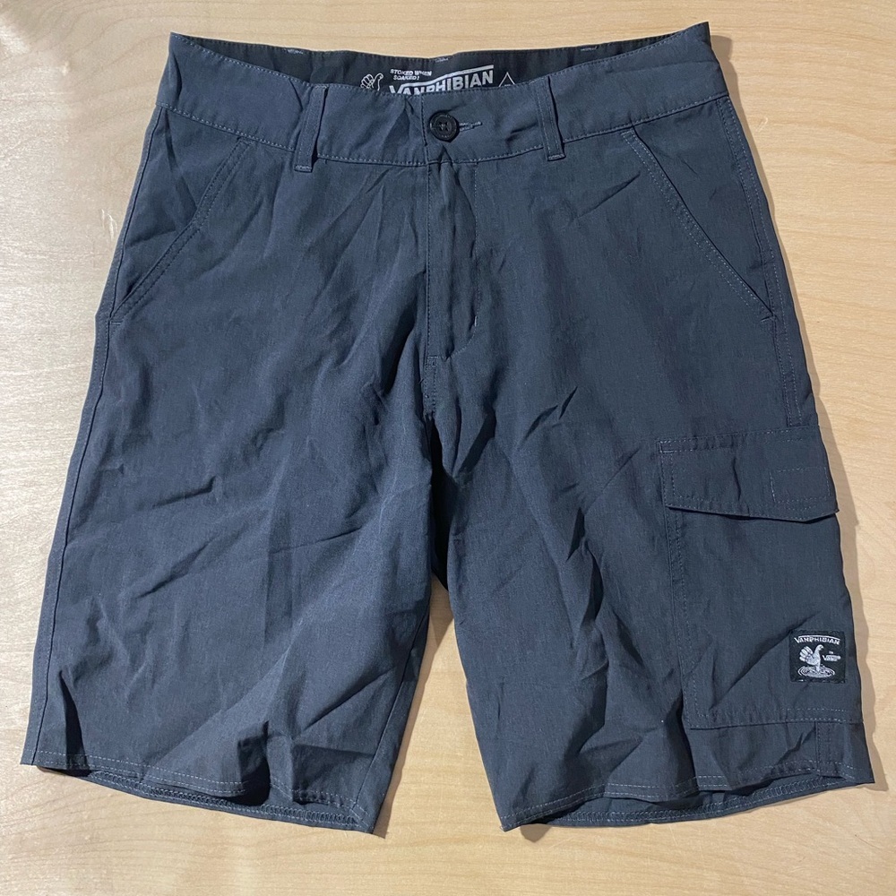 Vanphibian by Vans Men's Black Cargo Shorts 30 (GX)